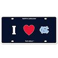 N. Carolina Tar Heels Styrene License Plate